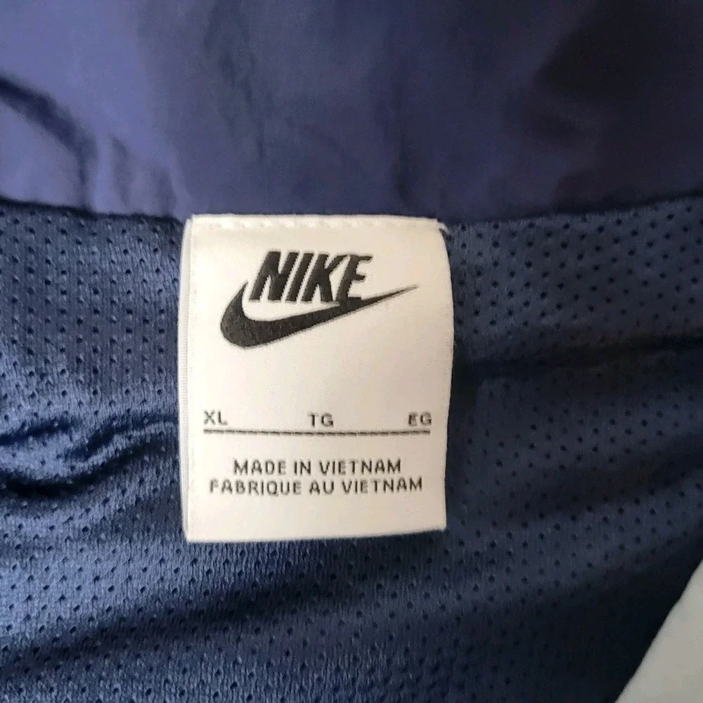Nike Girls Nylon Long Sleeve Jacket Blue Full Zip  Size XLarge